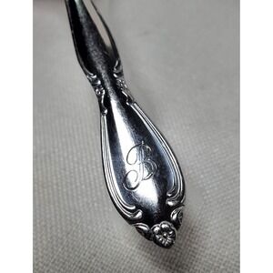 Vintage Stainless Steel Teaspoon Monogram B Floral Scroll Pattern Taiwan Replace